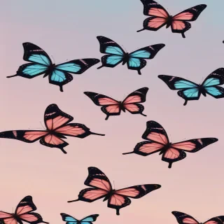 aesthetic butterfly background