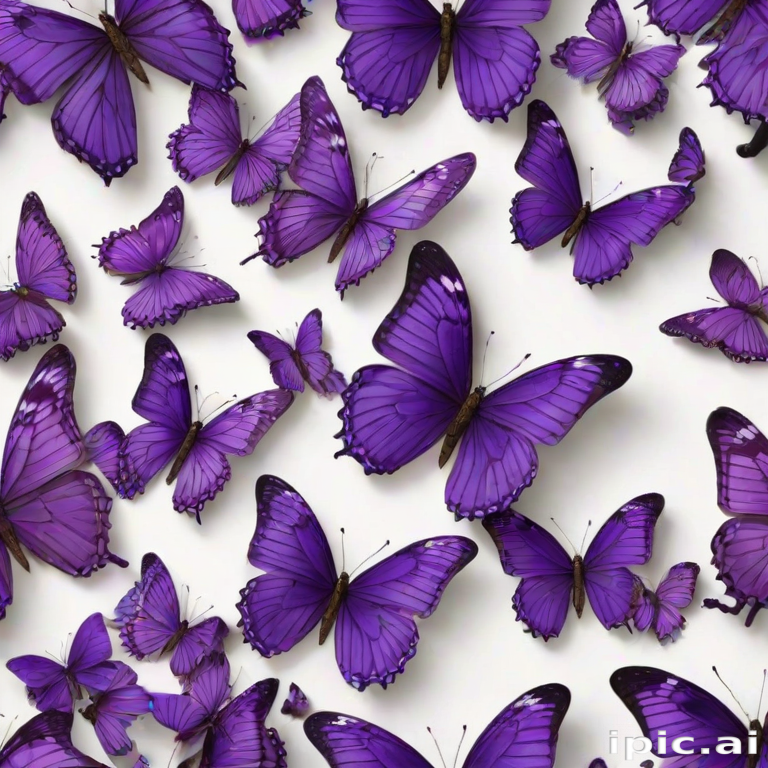 purple butterflies
