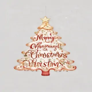 transparent merry christmas