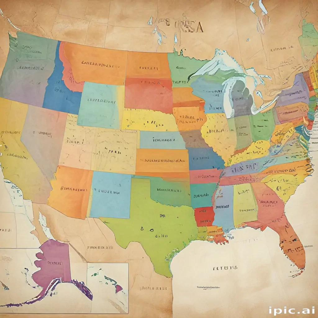 usa map states