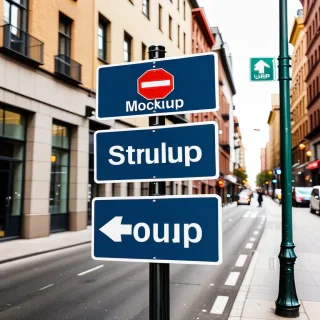 street sign mockup