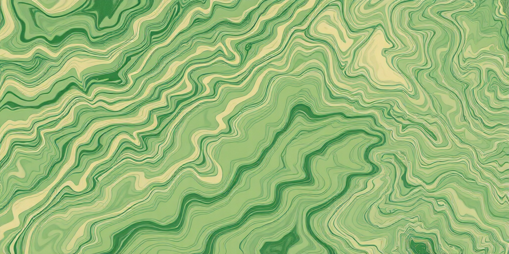 generate an abstract image of flowing green and beige marble patterns with intricate wavy lines and smooth gradients