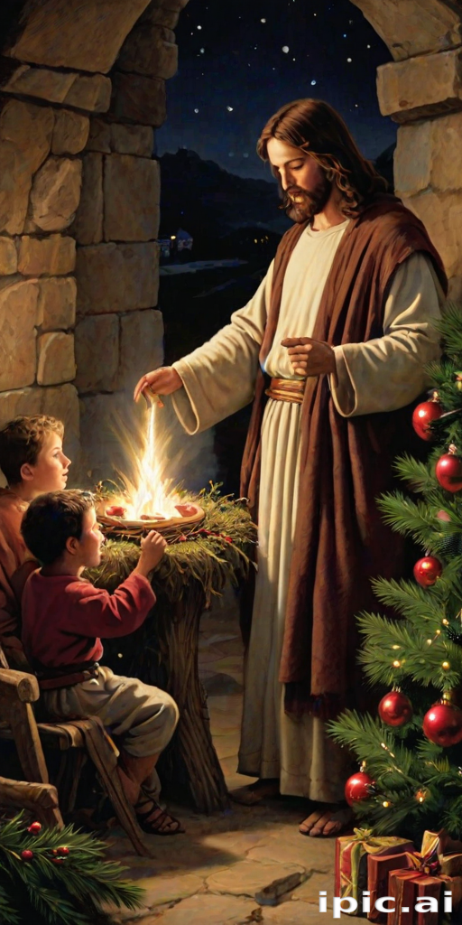 jesus at christmas images