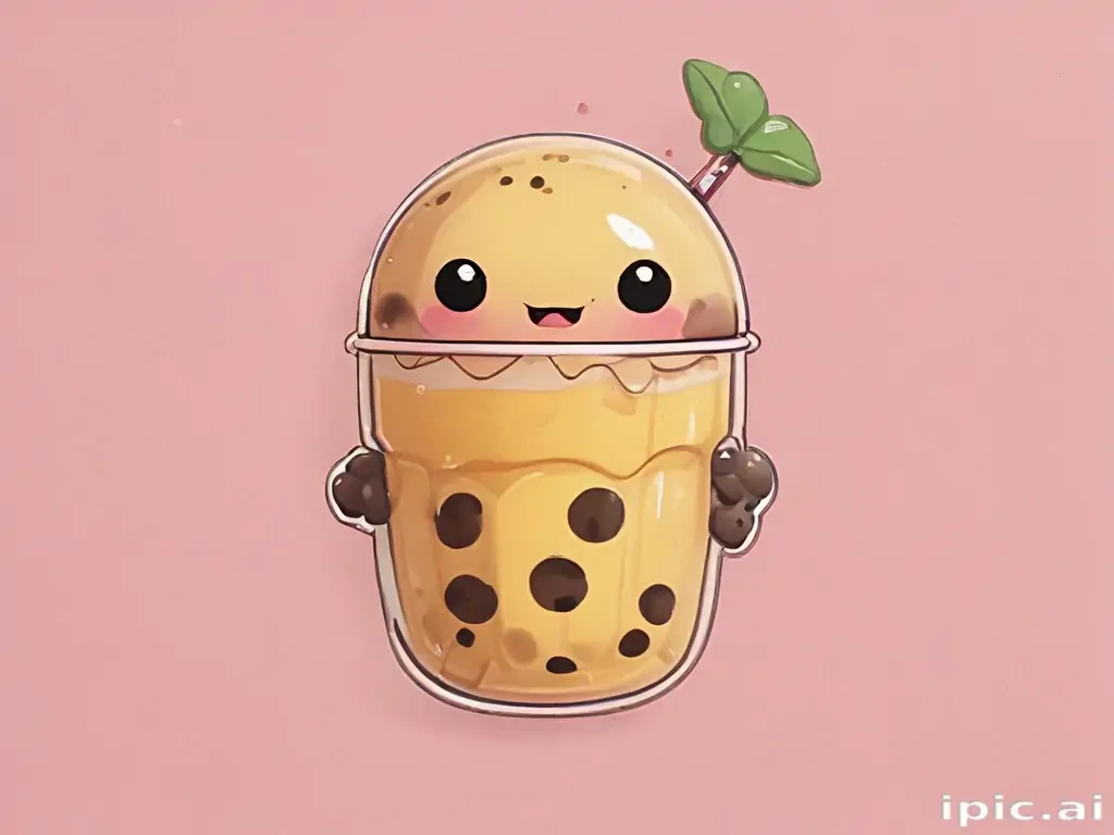 aesthetic cute boba wallpaper