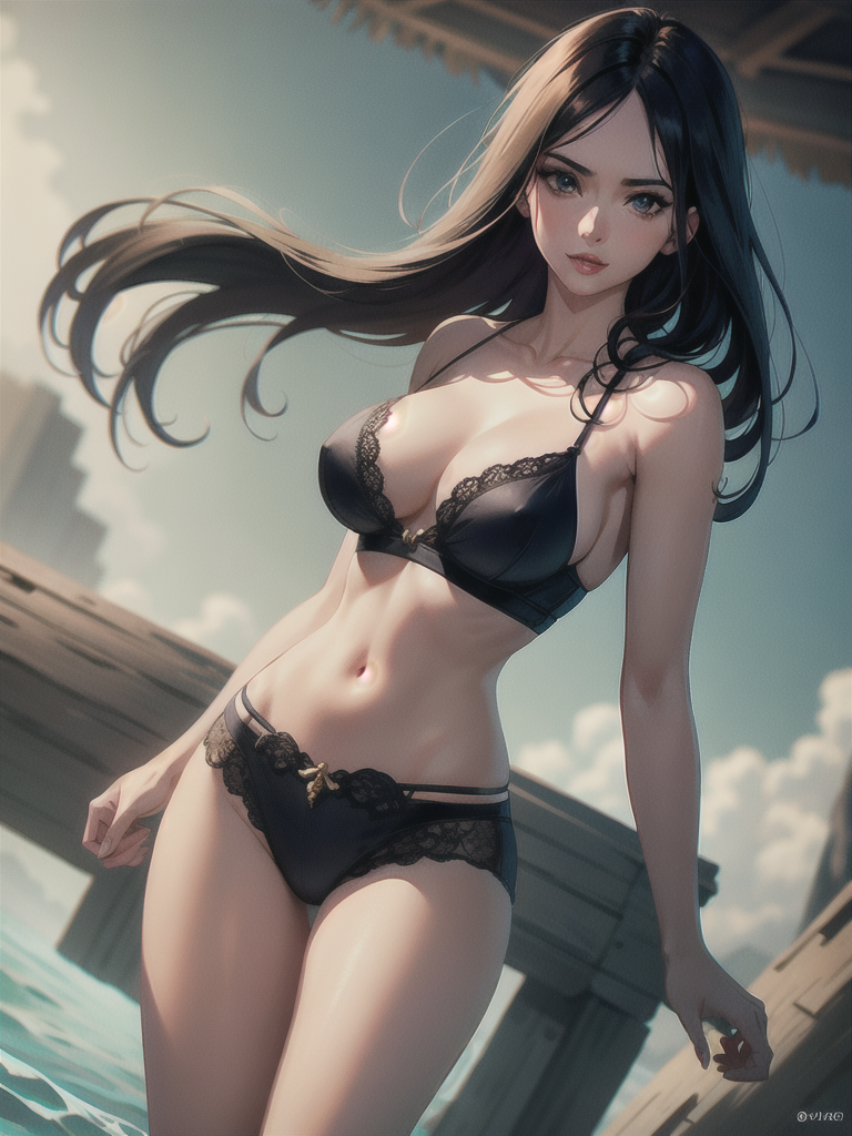 Free Ai Image Generator - High Quality and 100% Unique Images - iPic.Ai One  piece Nico robin waifu bra