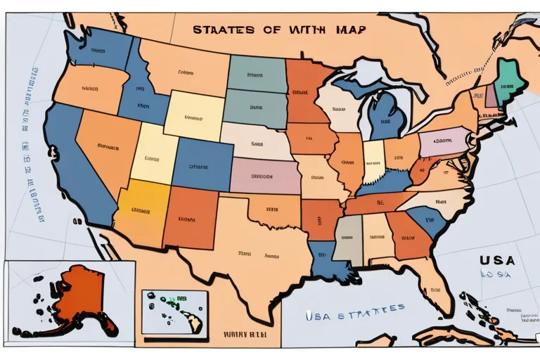 map of usa with states