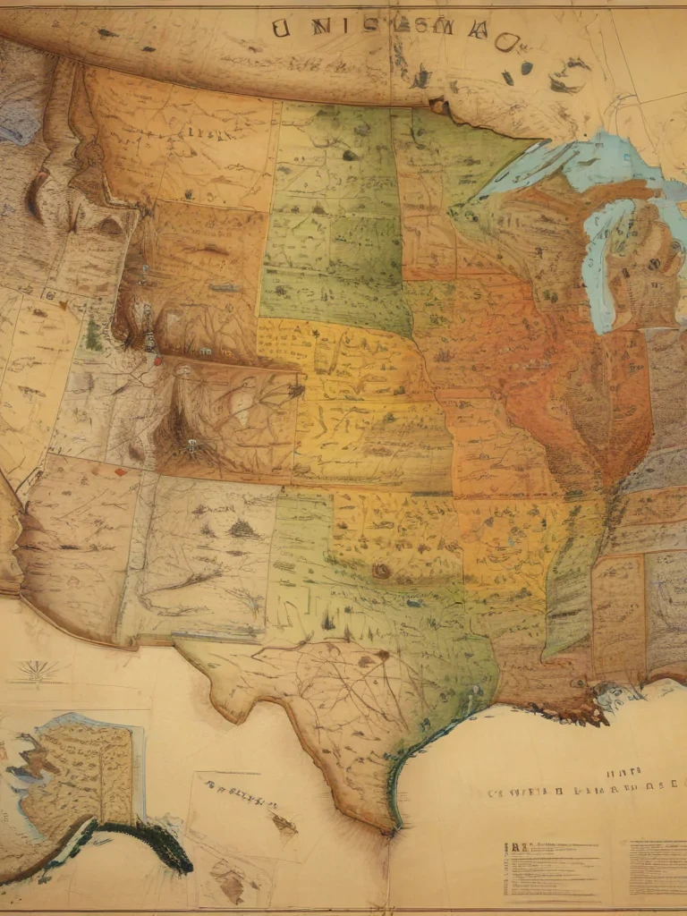 map of united states of america