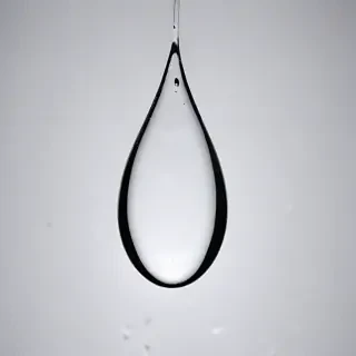 transparent water drop