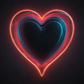 neon heart png