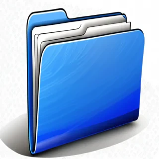 blue folder clipart