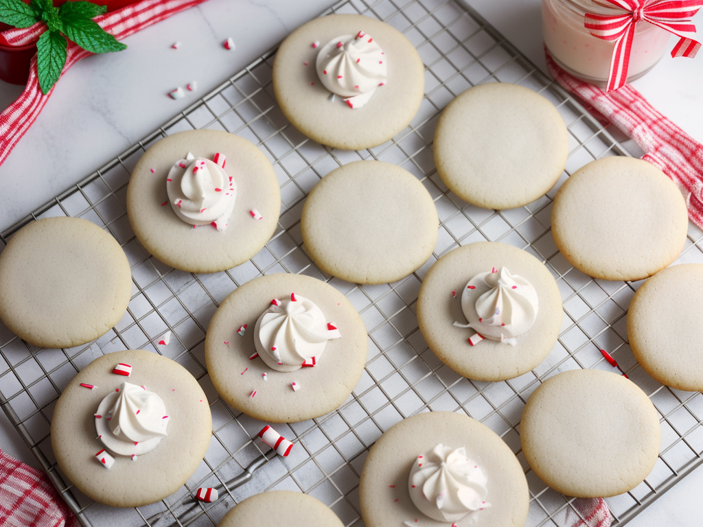 peppermint sour cream sugar cookies