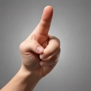 finger pointing png