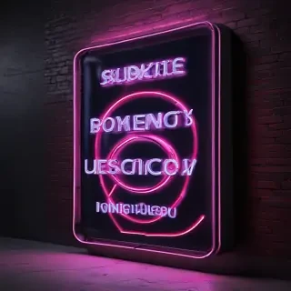 neon sign mockup