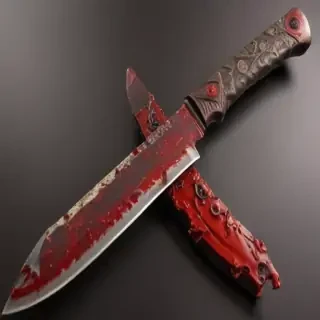 bloody knife aesthetic
