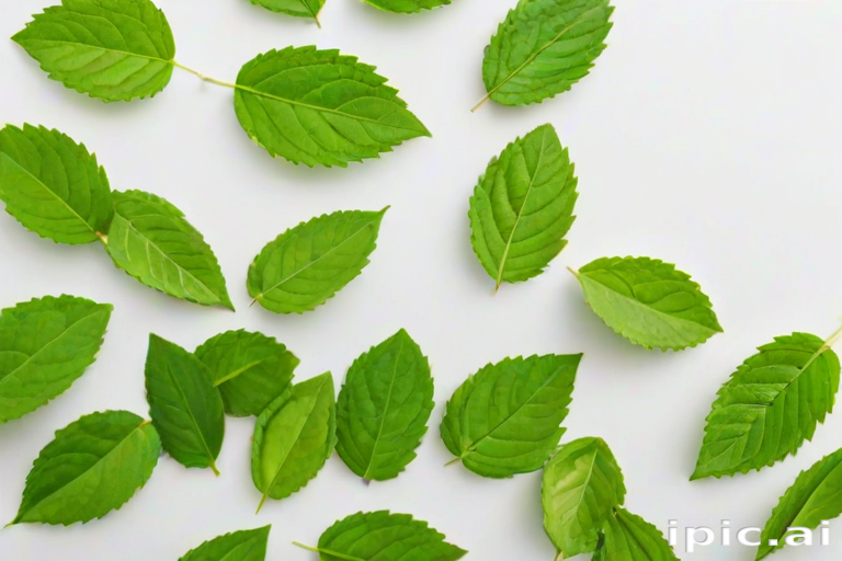 green on white background
