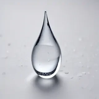 transparent water drop