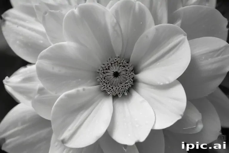 flower images black and white