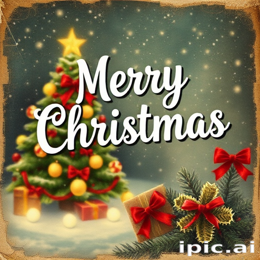 vintage merry christmas image