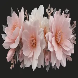 aesthetic flowers transparent