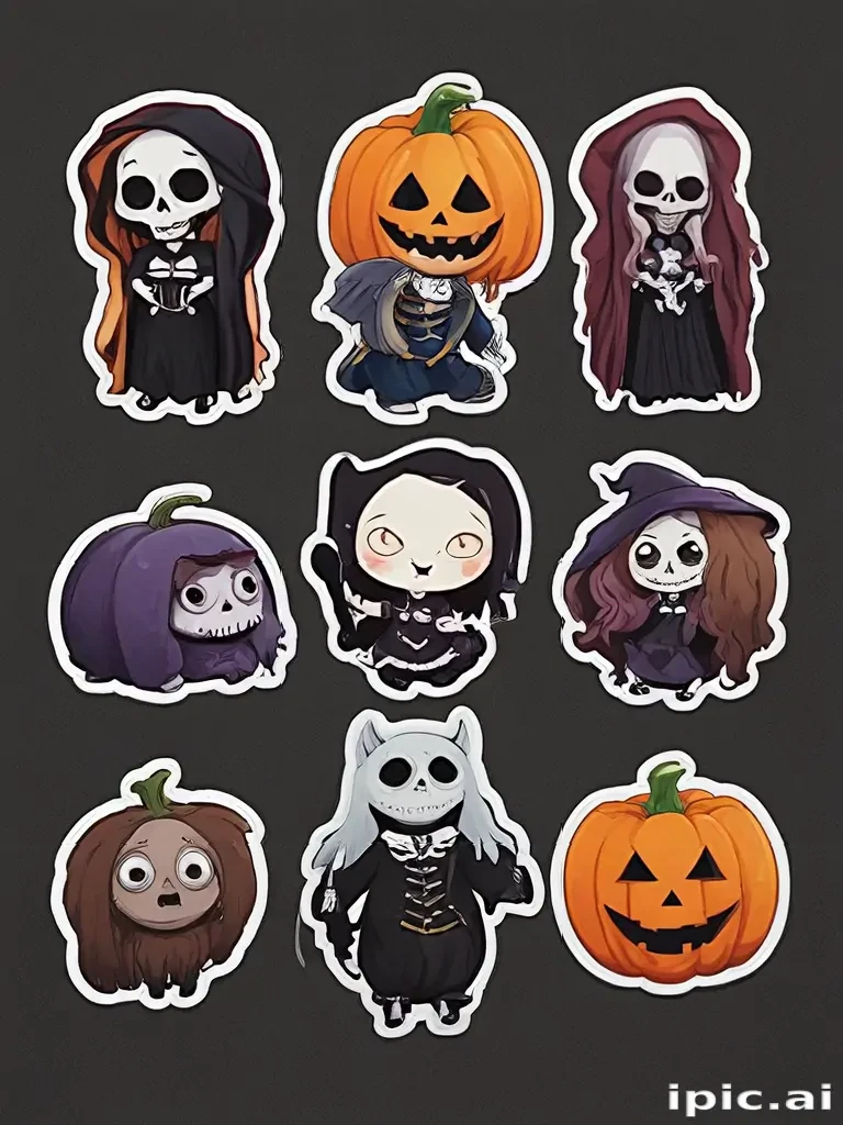 halloween stickers png