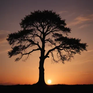 silhouette tree png