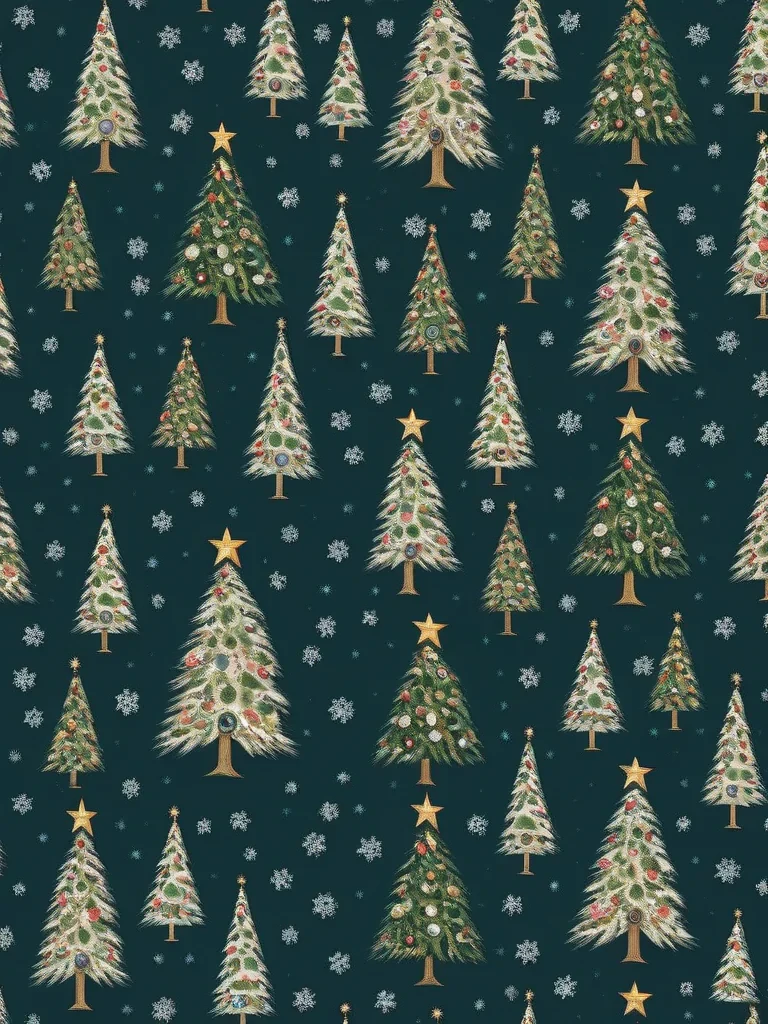 christmas tree wall paper