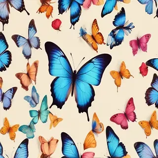 butterfly no background