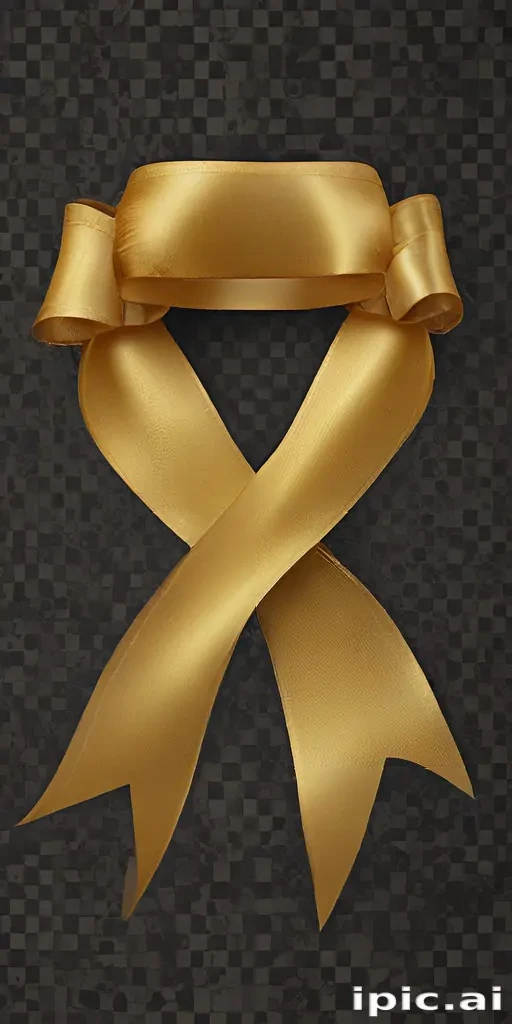 gold ribbon png