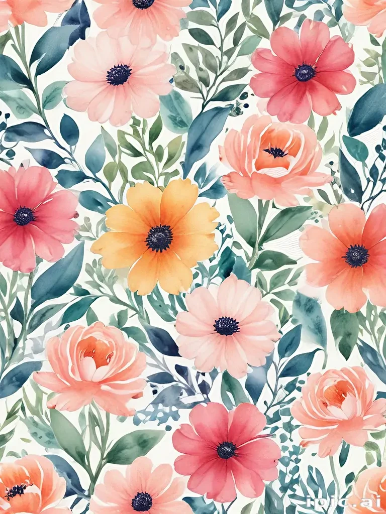 watercolor flower background
