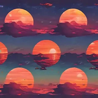 sunset aesthetic wallpaper