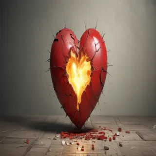broken heart background