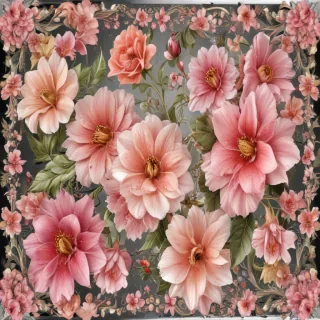 flower transparent border
