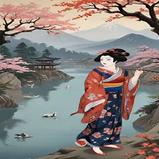 ukiyo e wallpaper