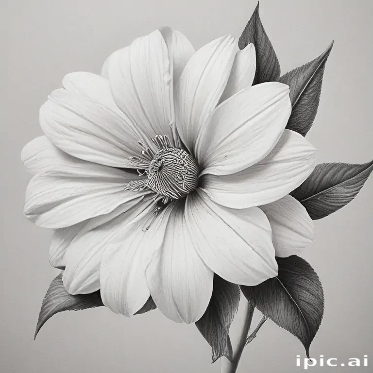 pencil drawing flowers