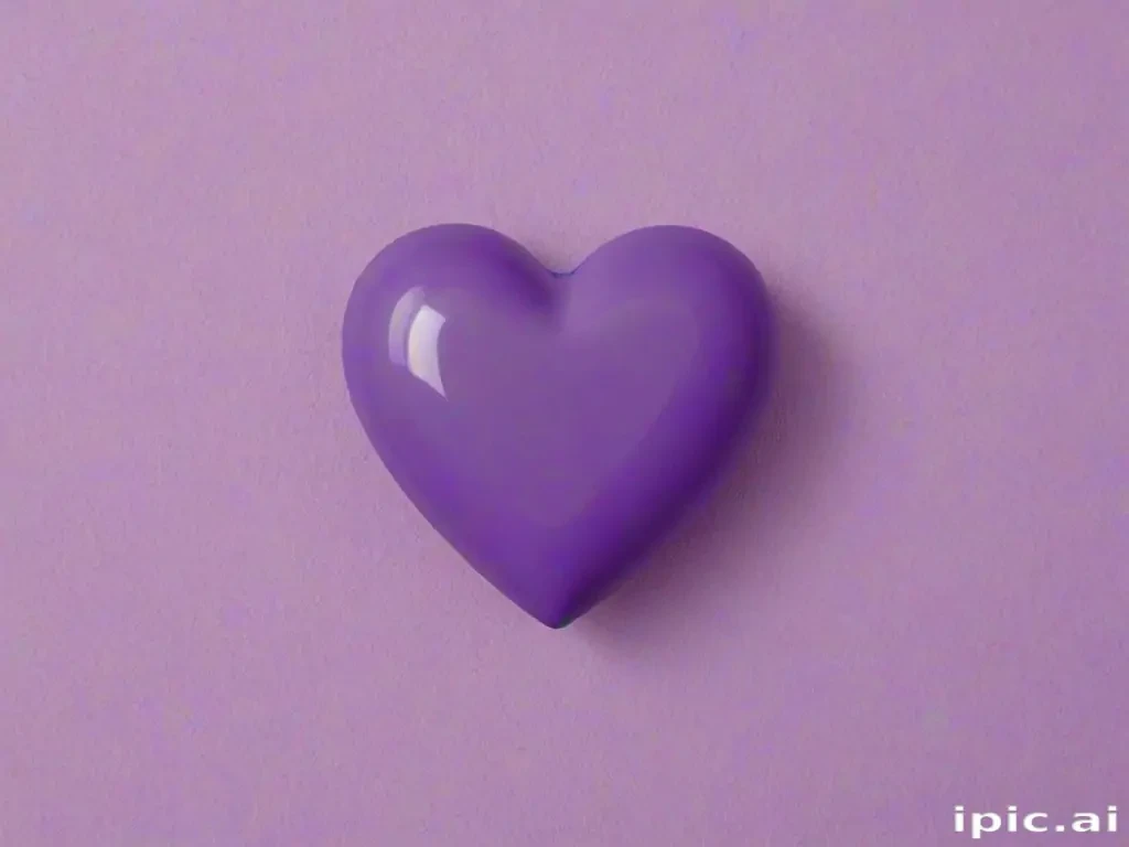 aesthetic purple heart