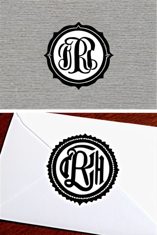 Monogram Inital T R letters t & r creating a monogram logo