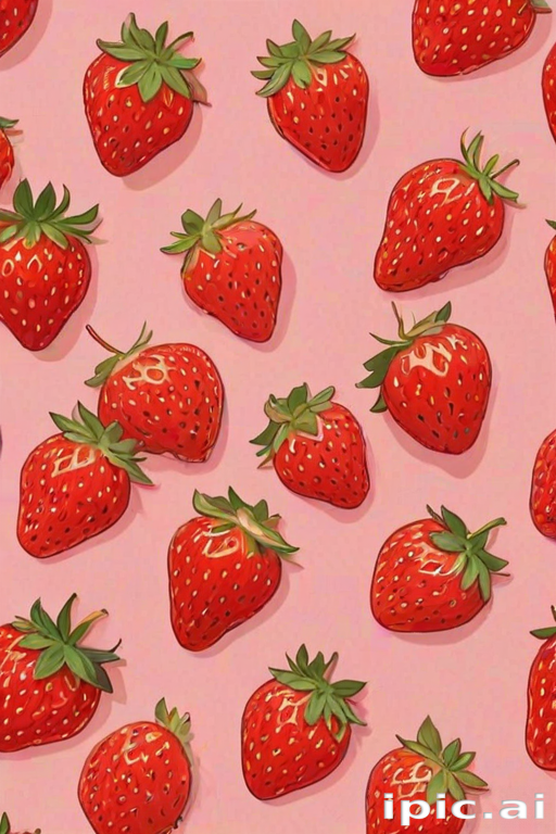 aesthetic strawberry wallpaper