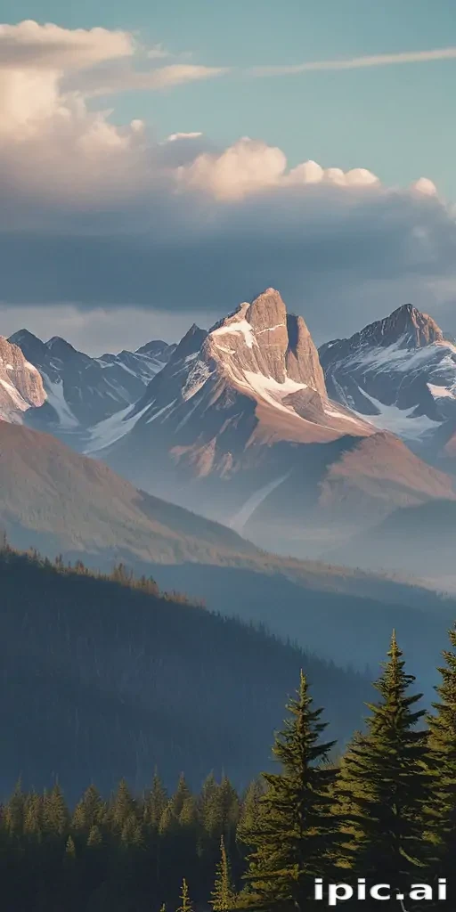 mountainous background