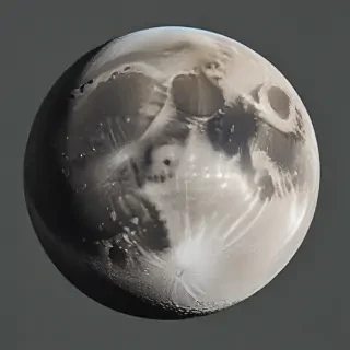 transparent moon