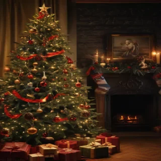 dark christmas wallpaper