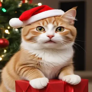 pictures of cats for christmas