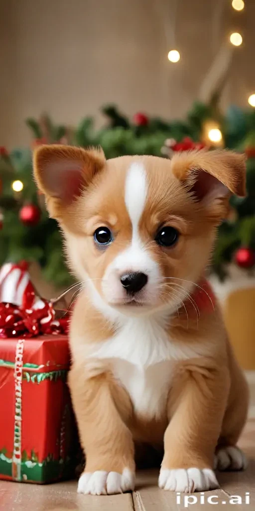 puppy christmas dog wallpaper