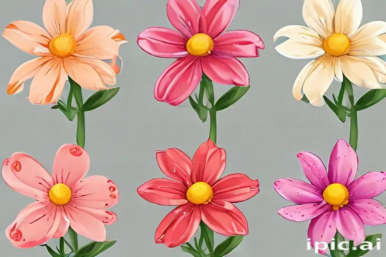 cartoon flowers png
