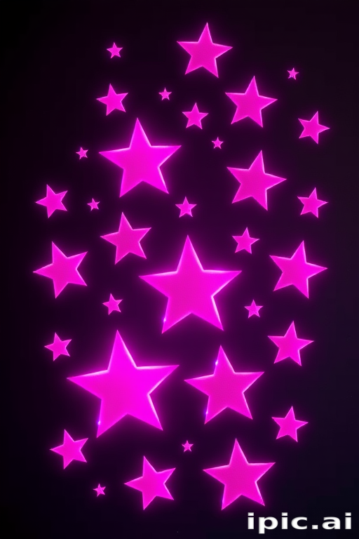 pink stars png