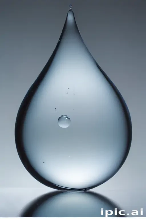 transparent water drop