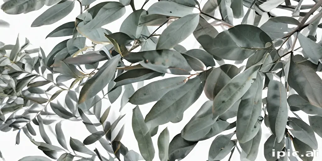 eucalyptus clipart black and white