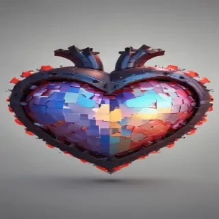 pixelated heart png