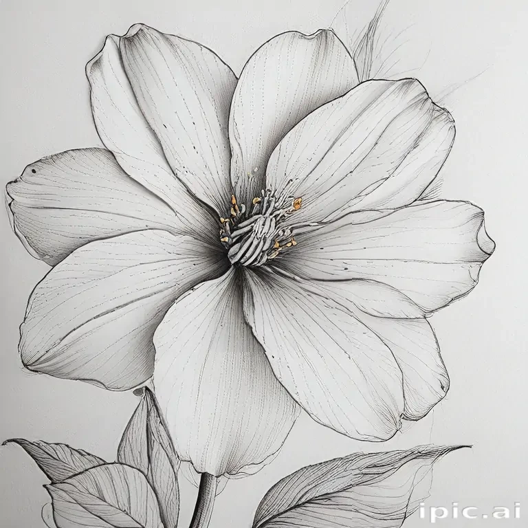flower line work