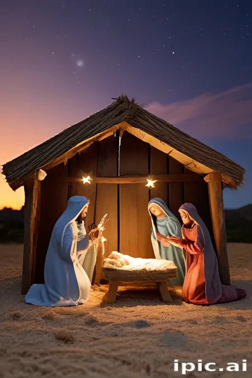 free christmas nativity scene