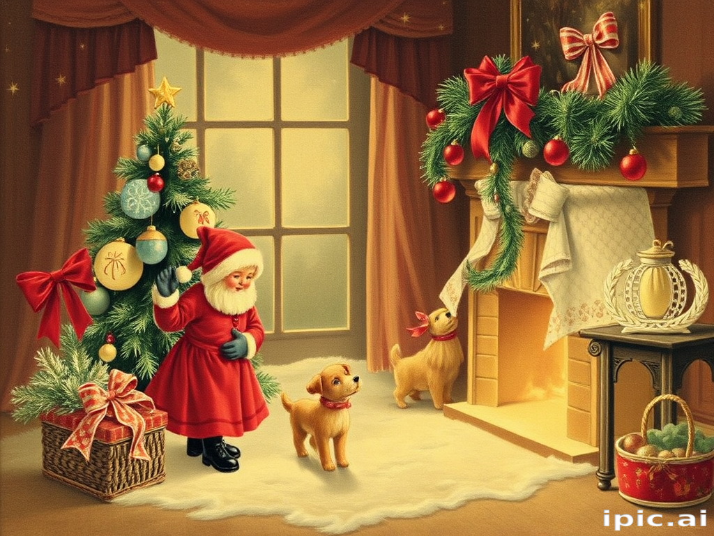 antique christmas images